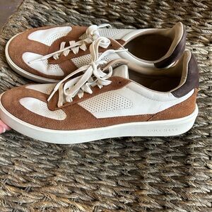 Cole Haan Men's White and Tan Sneakers
